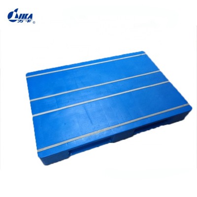 Heavy duty  flat top hygienic metal reinforcement  plastic pallet