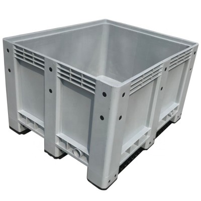 1200x1000x760 mm plastic pallet box with wheels