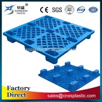 1100*1100mm 9 legs light-duty 4 way single faced plastic pallet