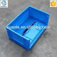 600*400*340mm plastic folding storage transport crate